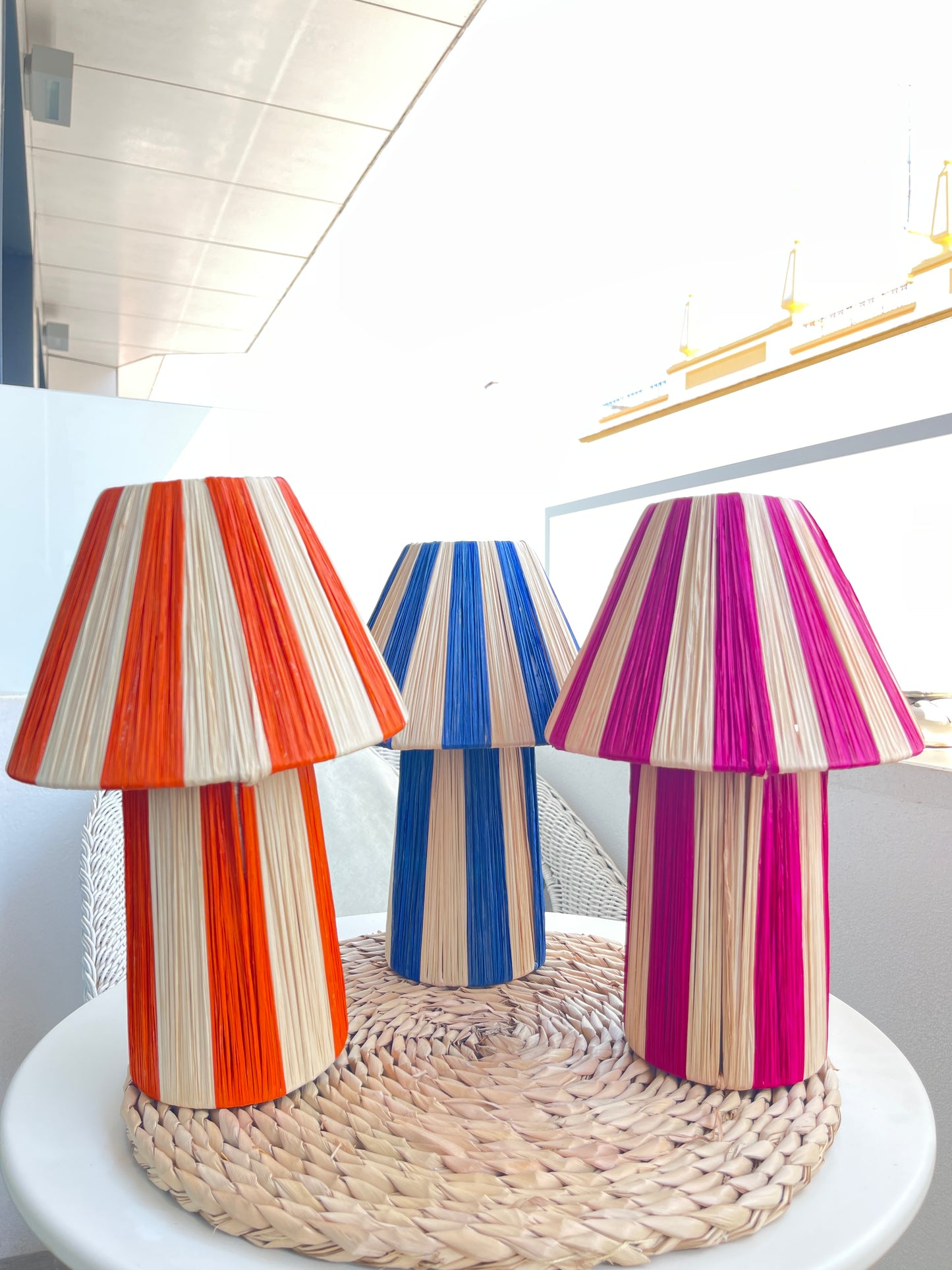 Lámpara pequeña NOUR azul