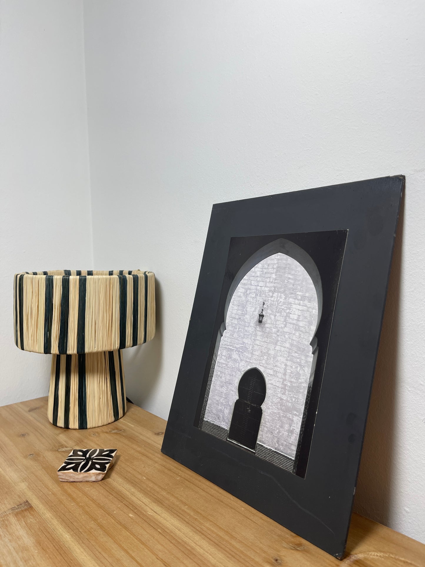 Lámpara pequeña NOUR negra