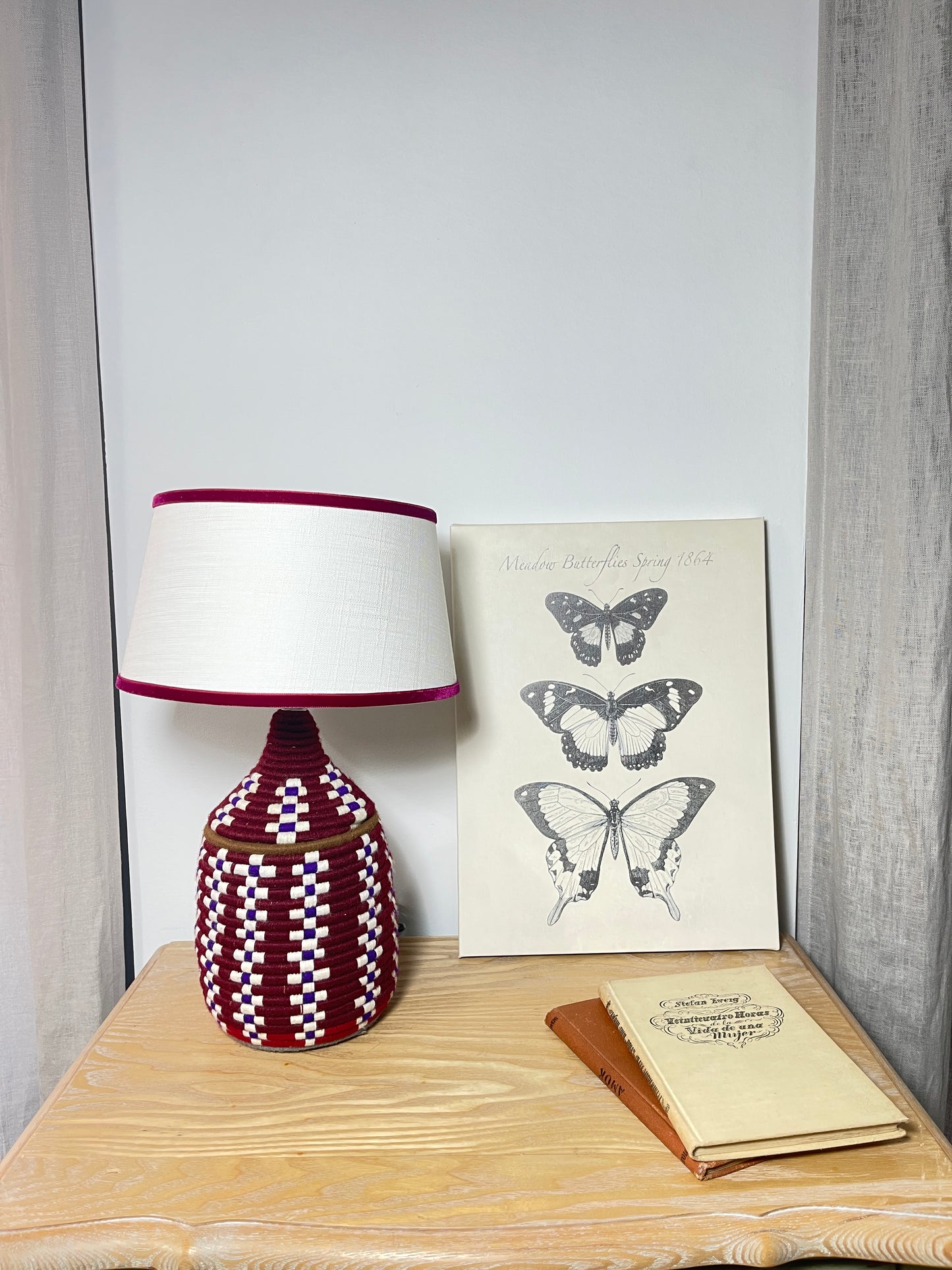 Lámpara BELDI burdeos